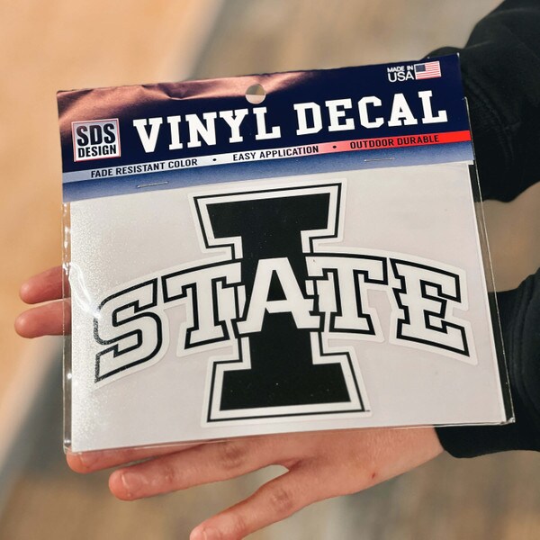I-State Black & White Large Vinyl Decal (6"x4.25")